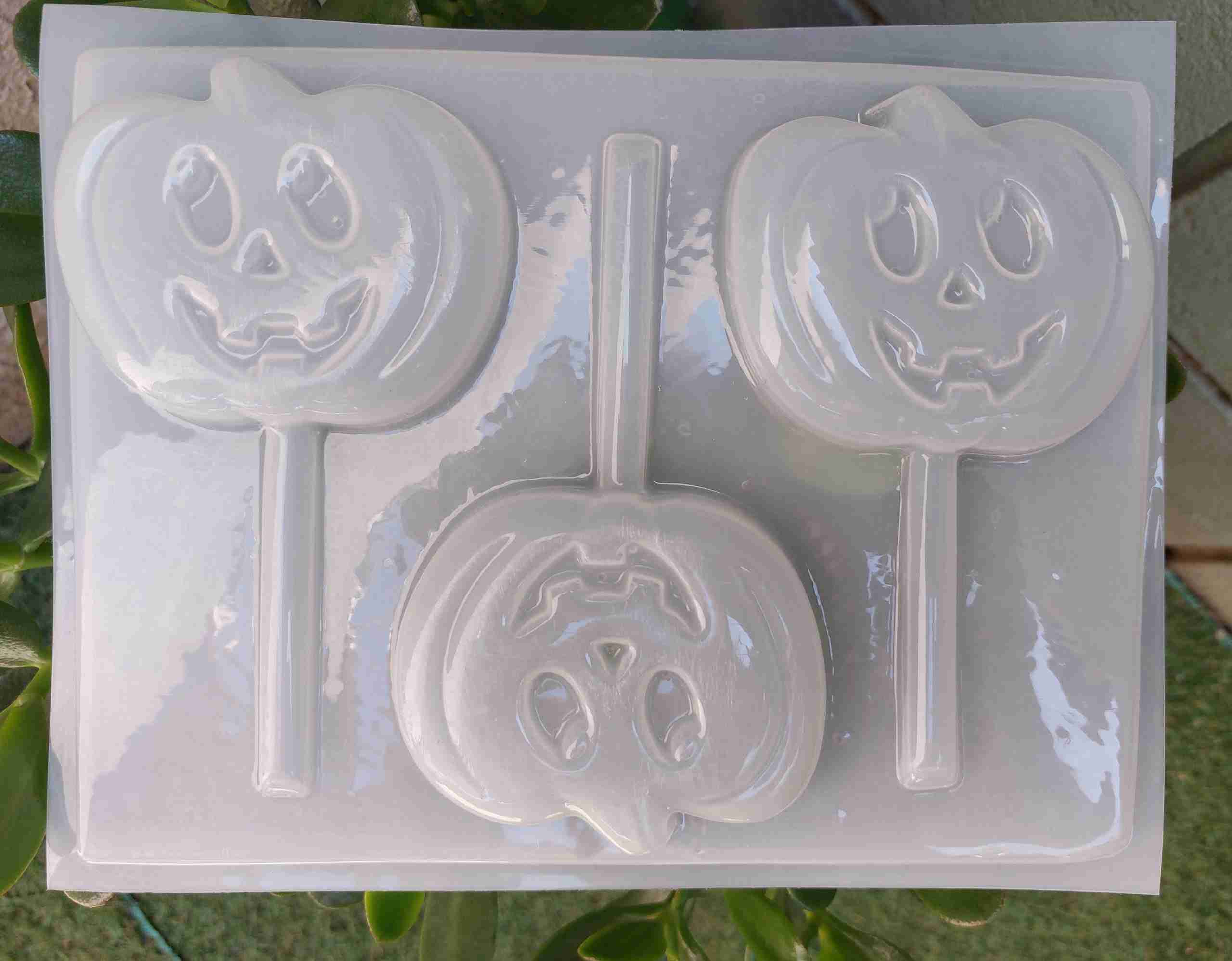 Molde Halloween Paleta Calabaza