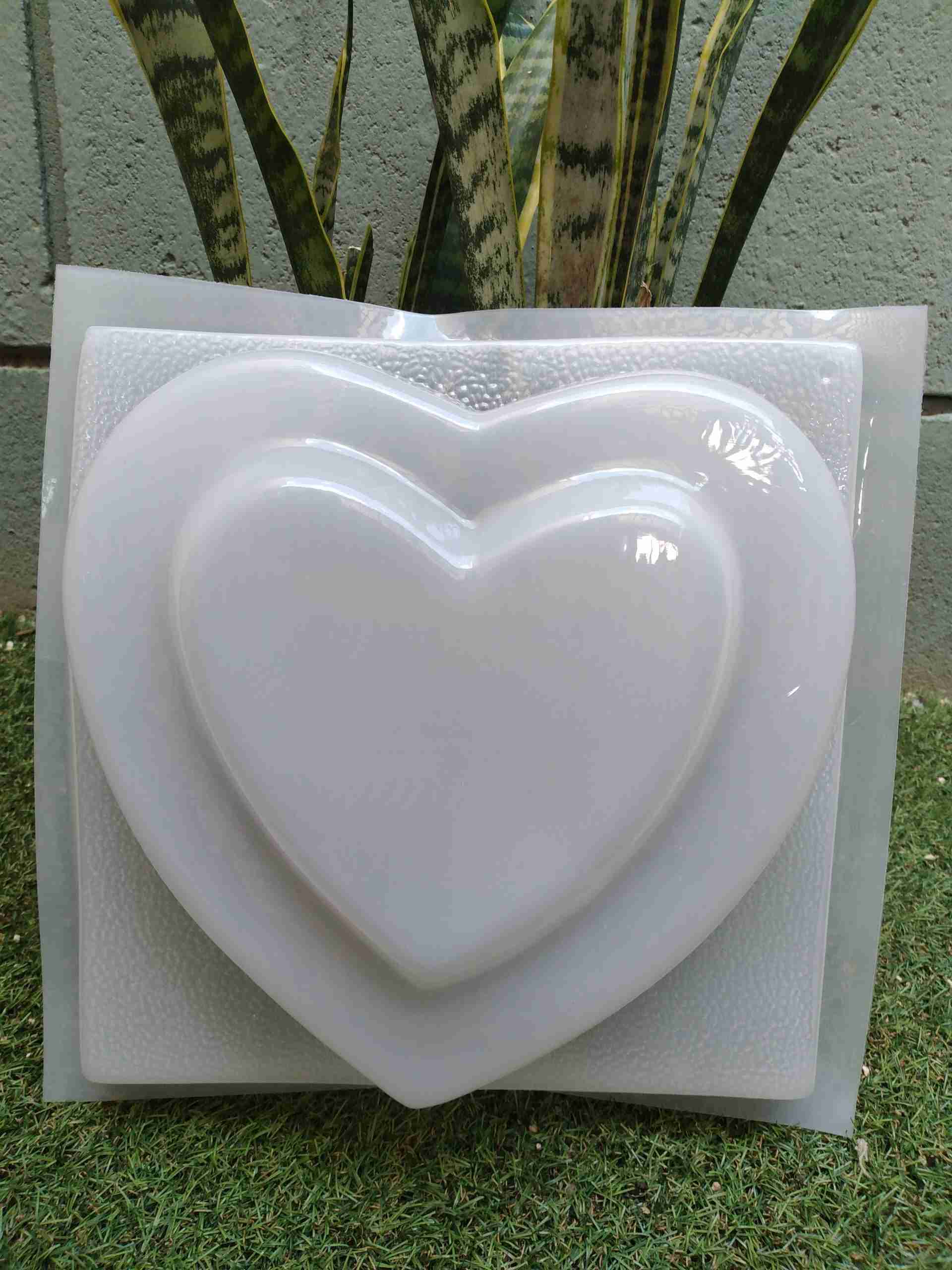 Molde corazon dos niveles