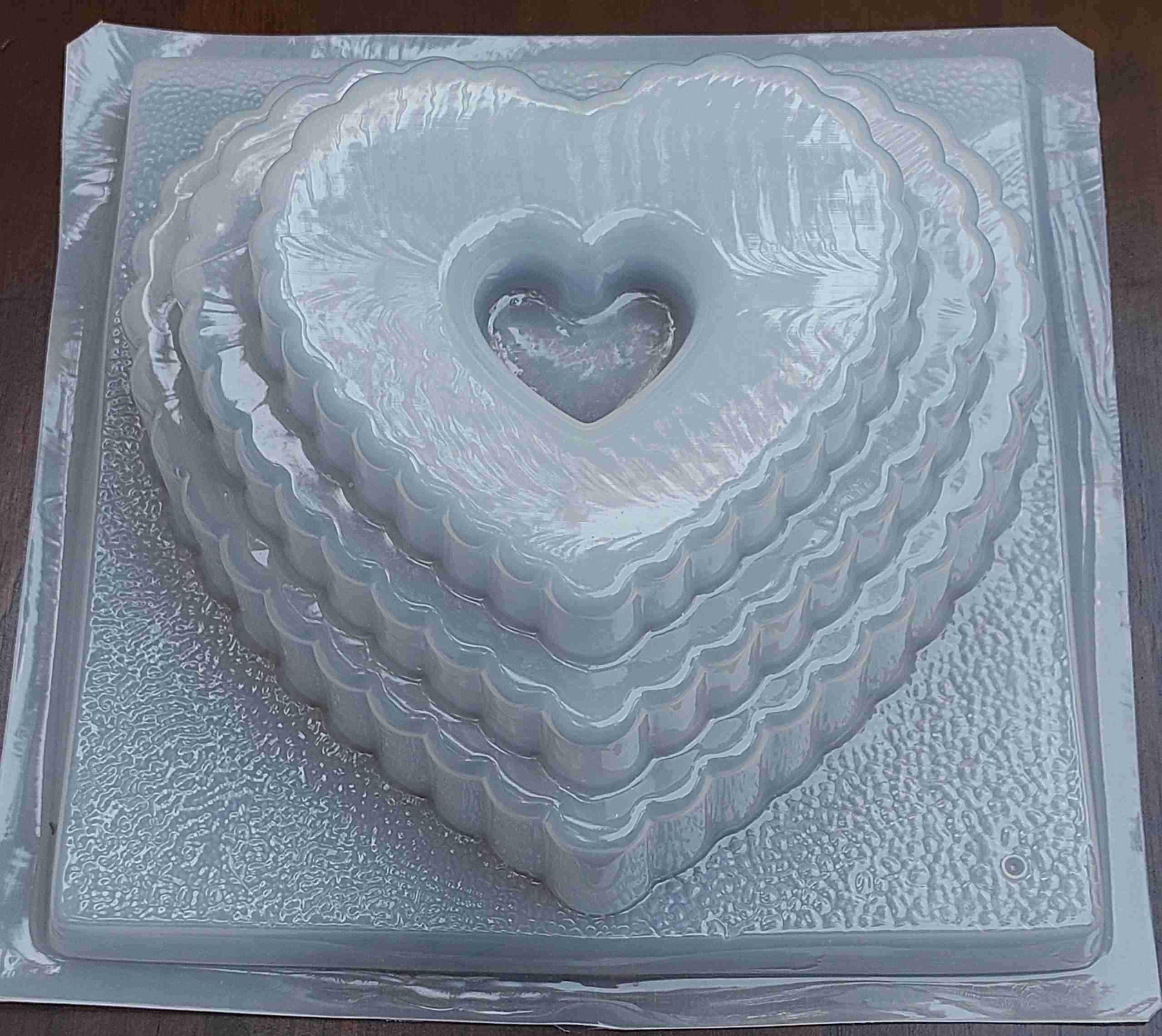 Molde Corazon 3 niveles