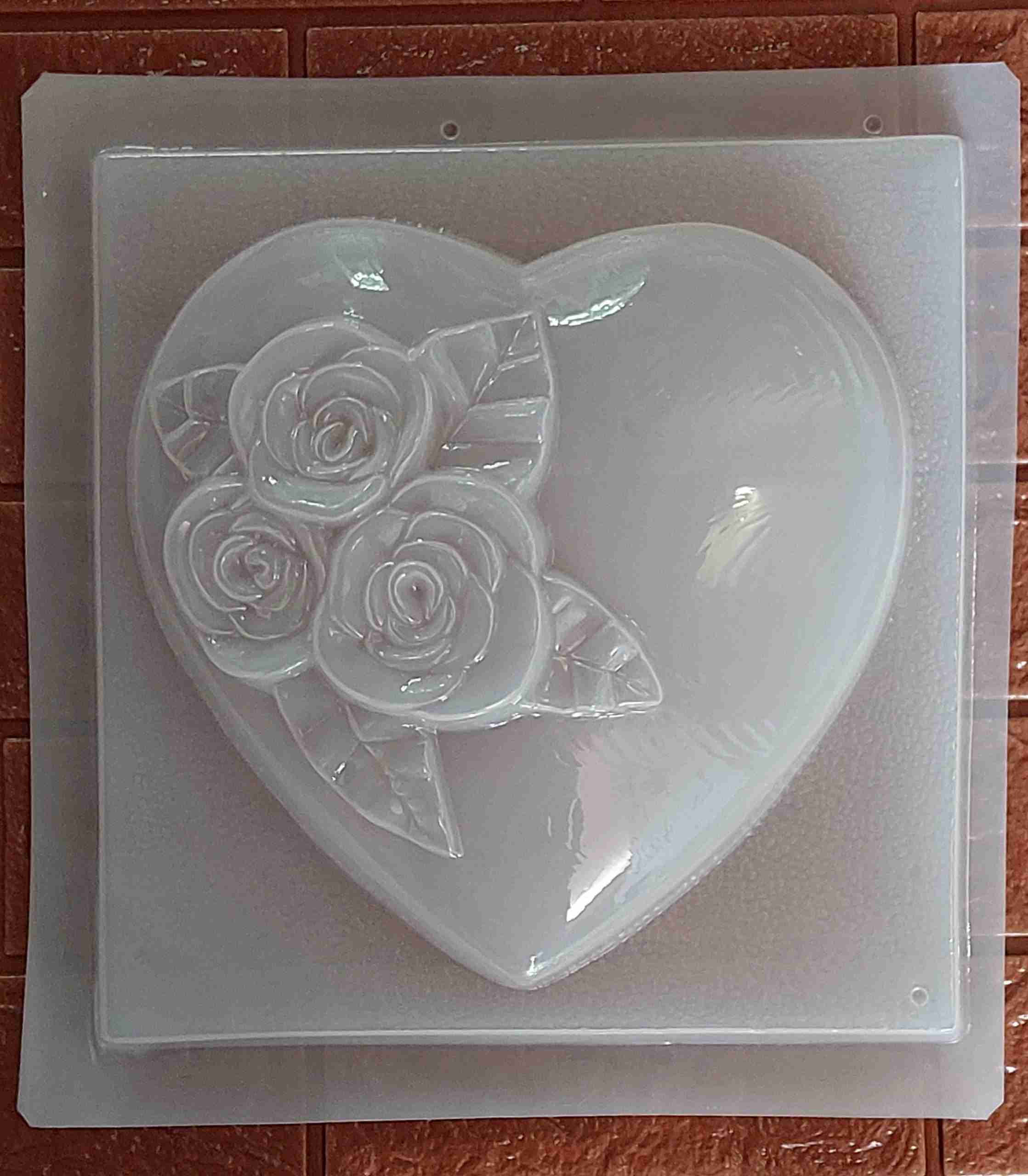 Molde Corazon con Flores
