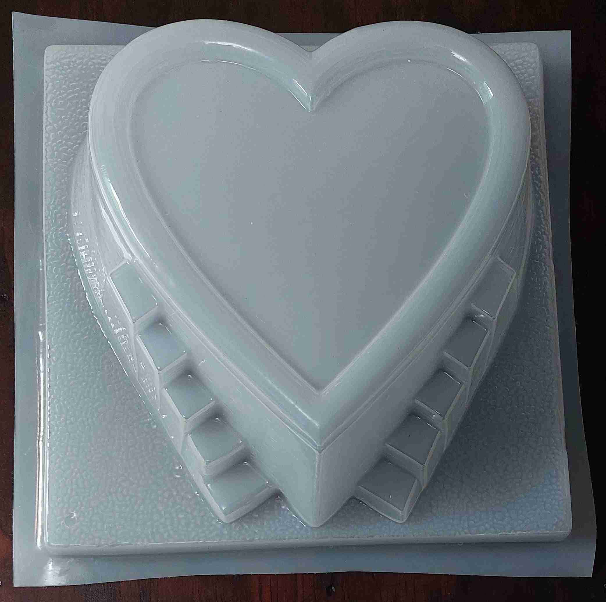 Molde Corazon con Gradas