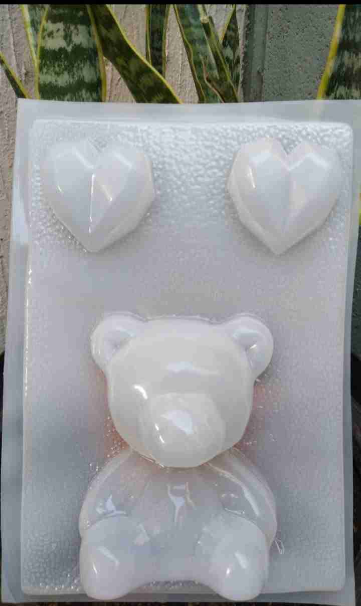 Molde Oso con Corazon Diamante