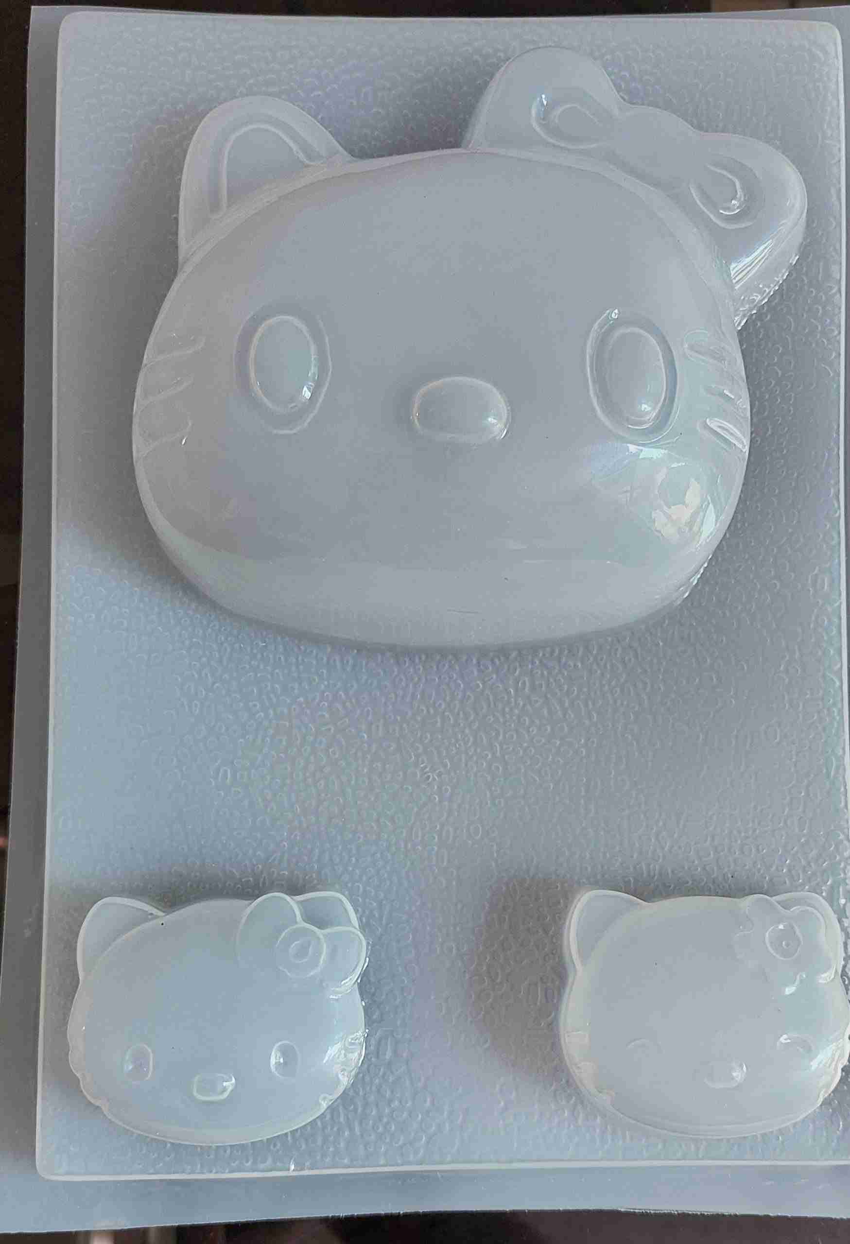 Molde Rostros Hello Kity