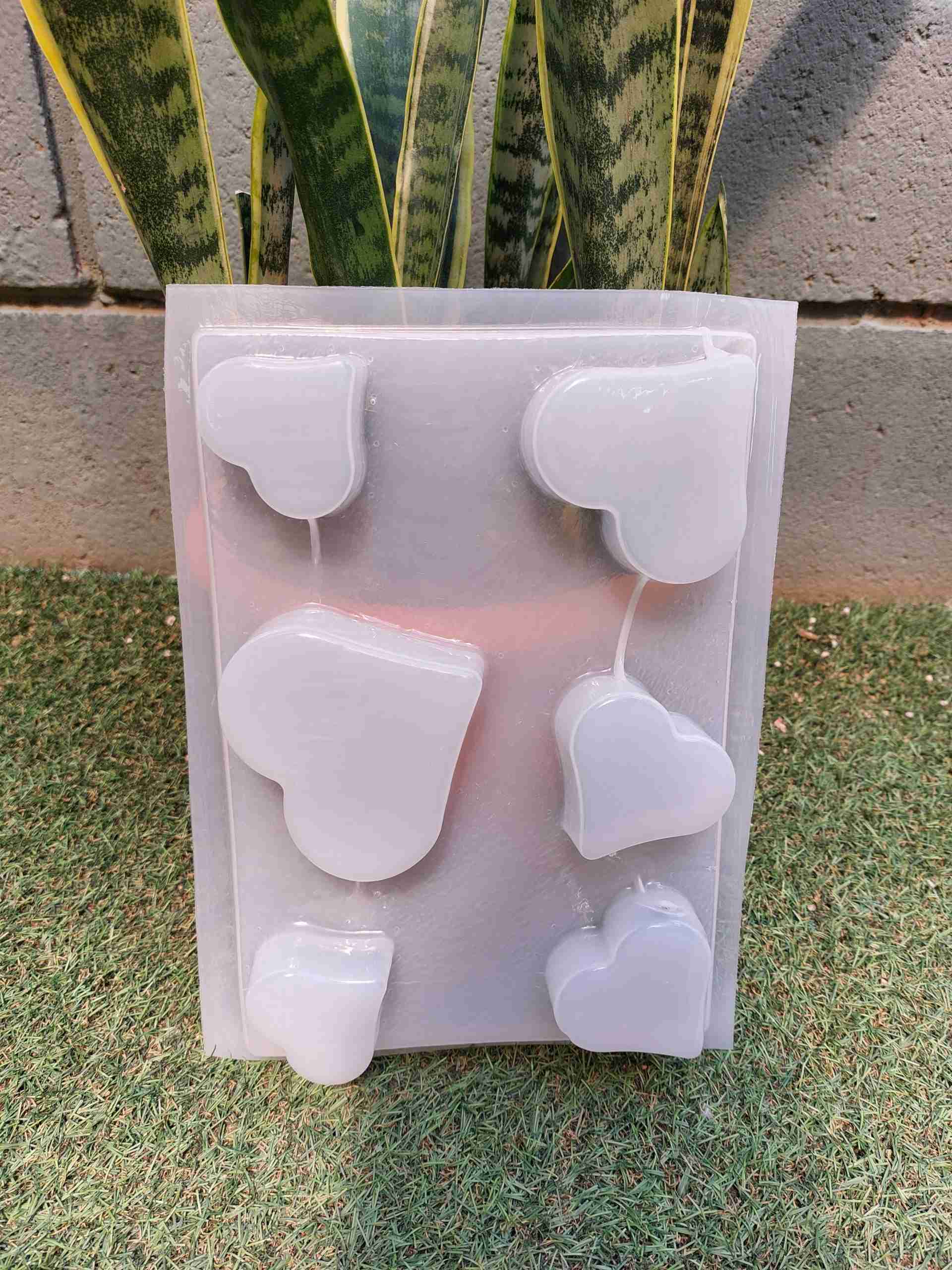 Molde corazones planos