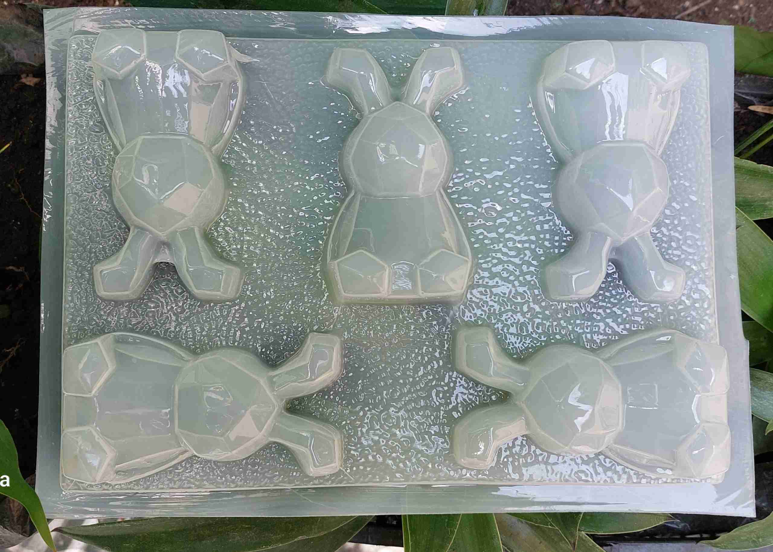 Molde conejos diamante