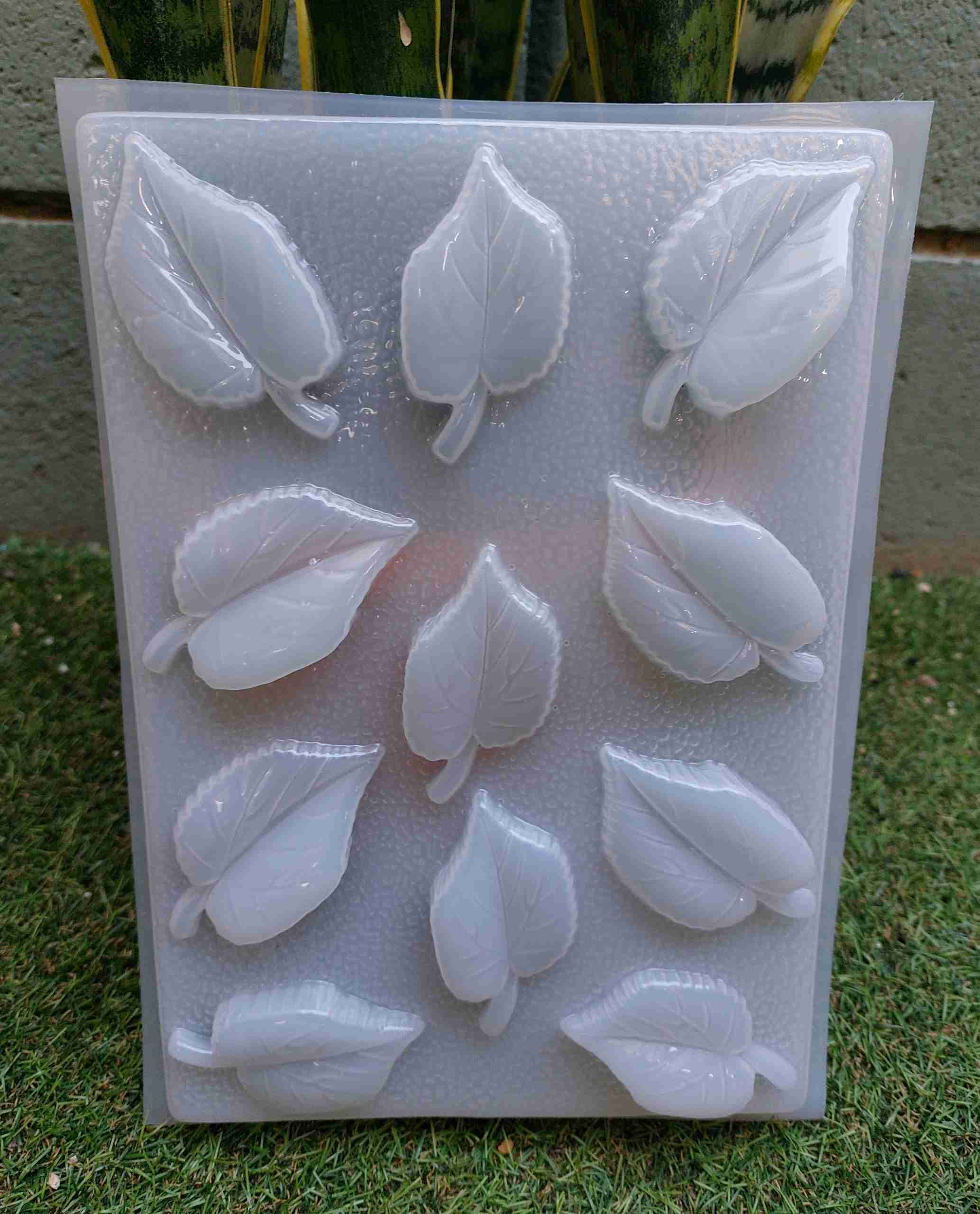 Molde hojas de Rosas