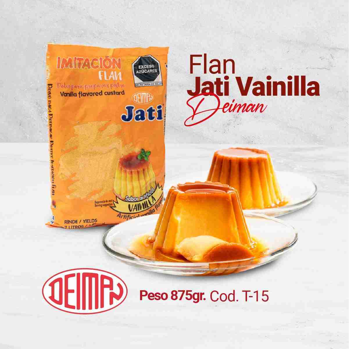 Flan en polvo de 875gramos