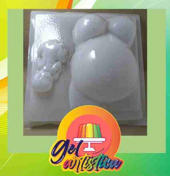 Molde embarazada con bebe