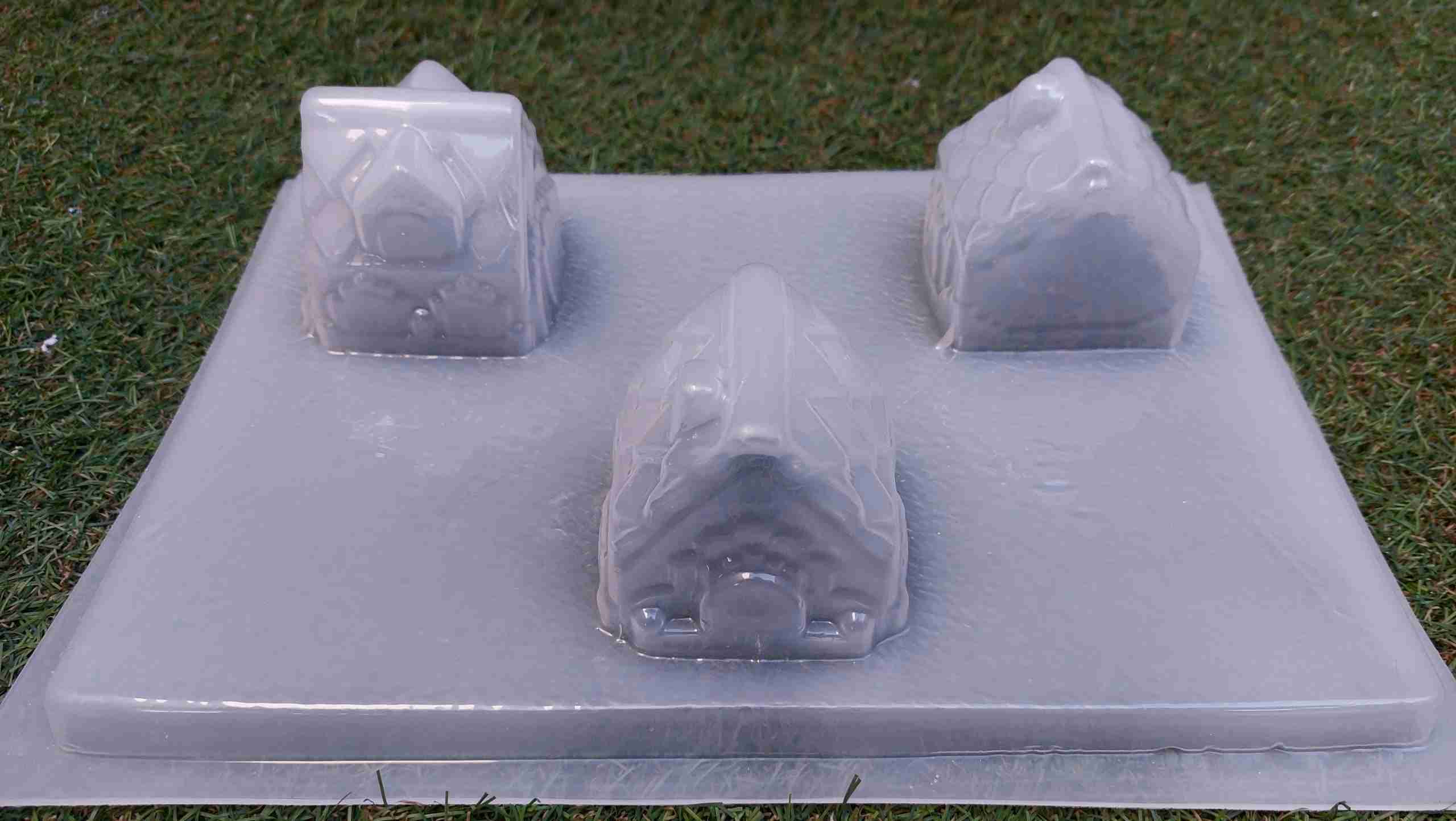 Molde casitas de 3