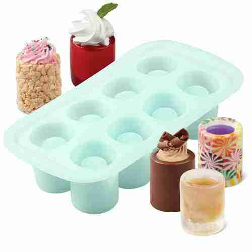 Molde Silicón tequileros de 8 cavidades.