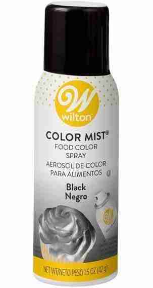 Aerosol para alimentos color negro de 1.5 onzas