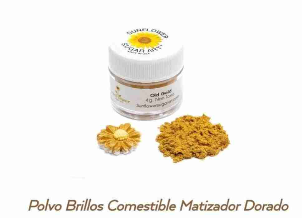 Matizador en polvo marca Sunflower color dorado 4 gramos