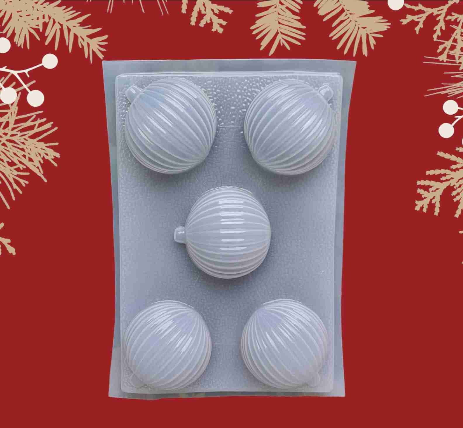 Molde bombas Rayadas