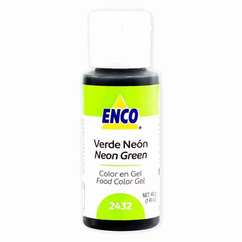 Colorante gel verde neòn 40 gramos