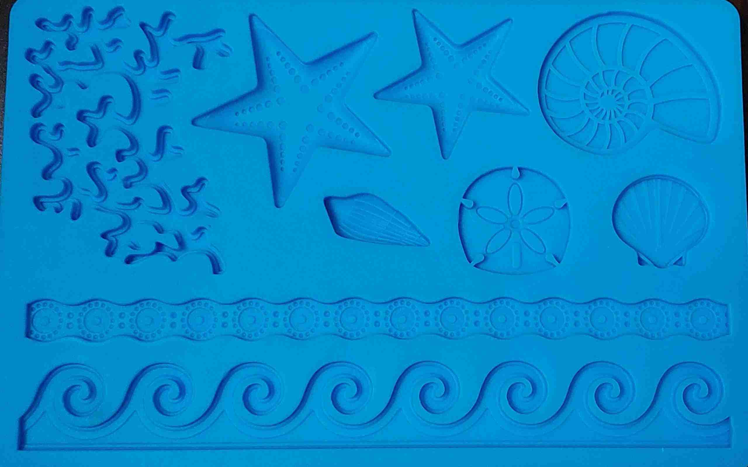 Molde silicón diseños acuàticos