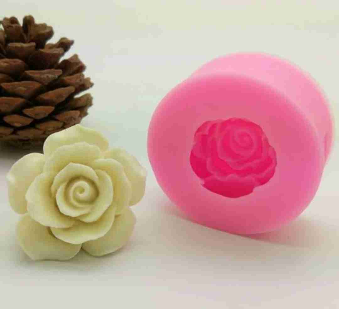 Molde silicón Rosa abierta