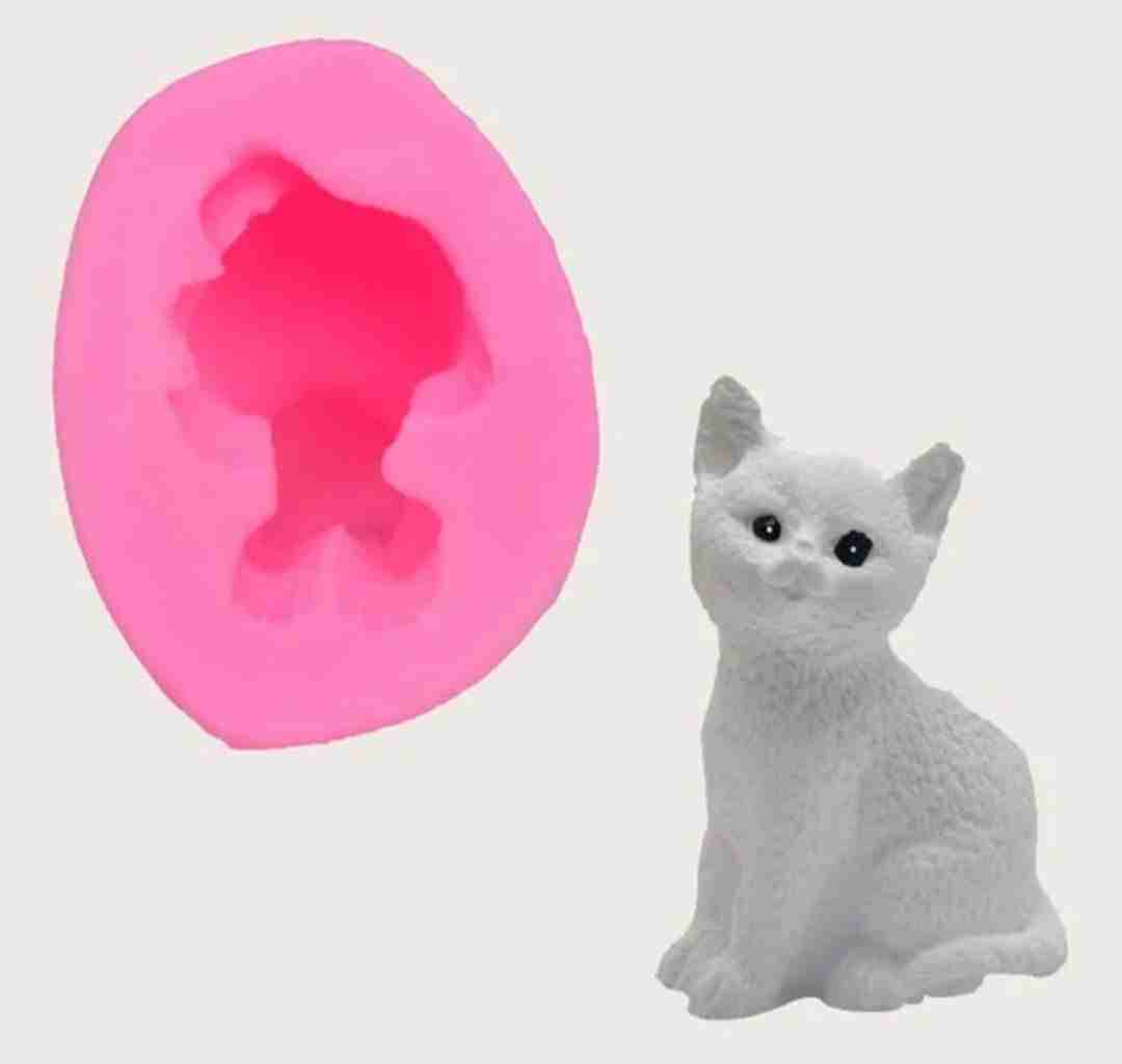 Molde silicón Gatito