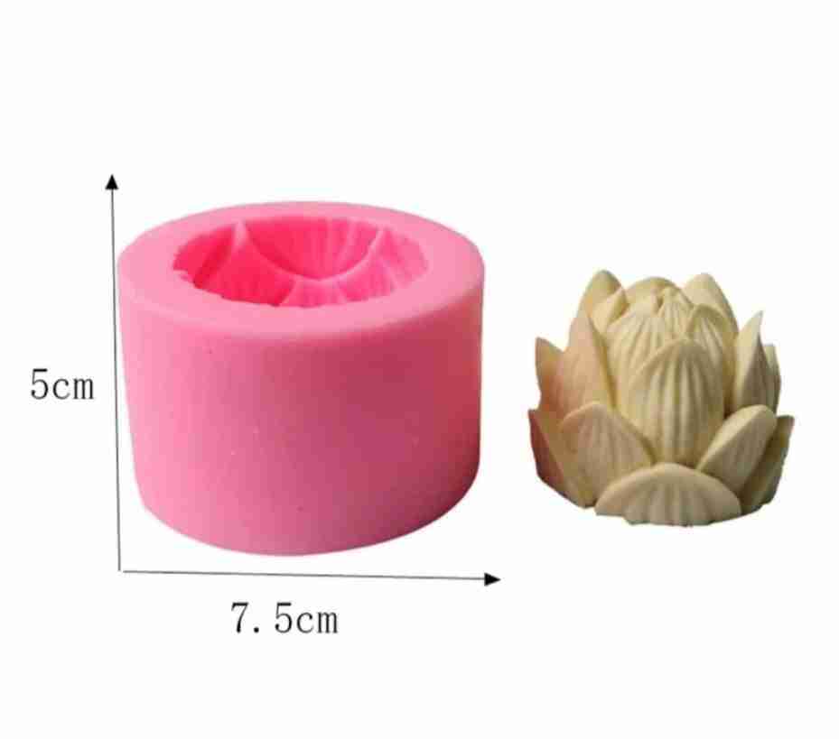 Molde silicón Suculenta 3D