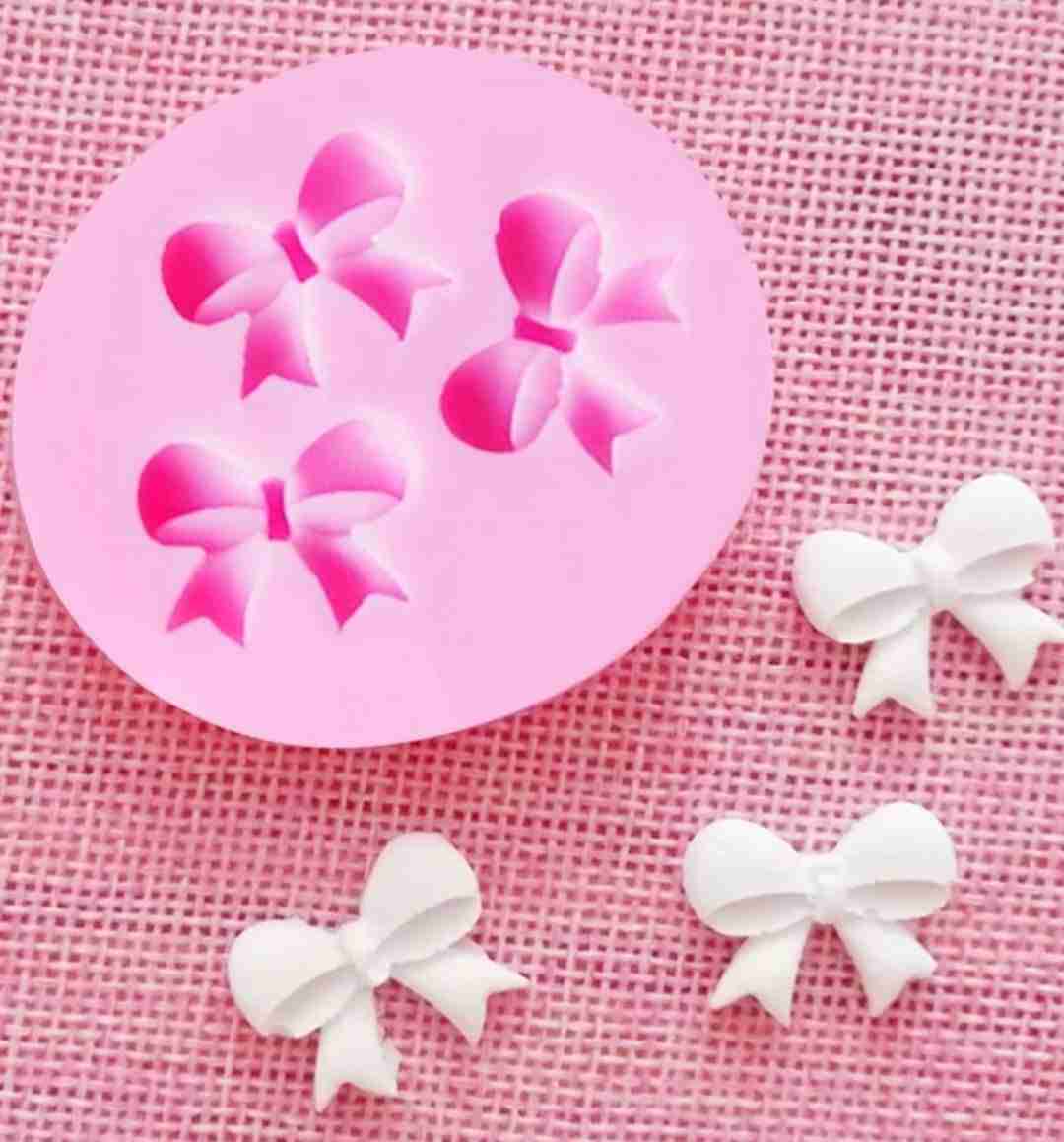 Molde silicón mini moñitas