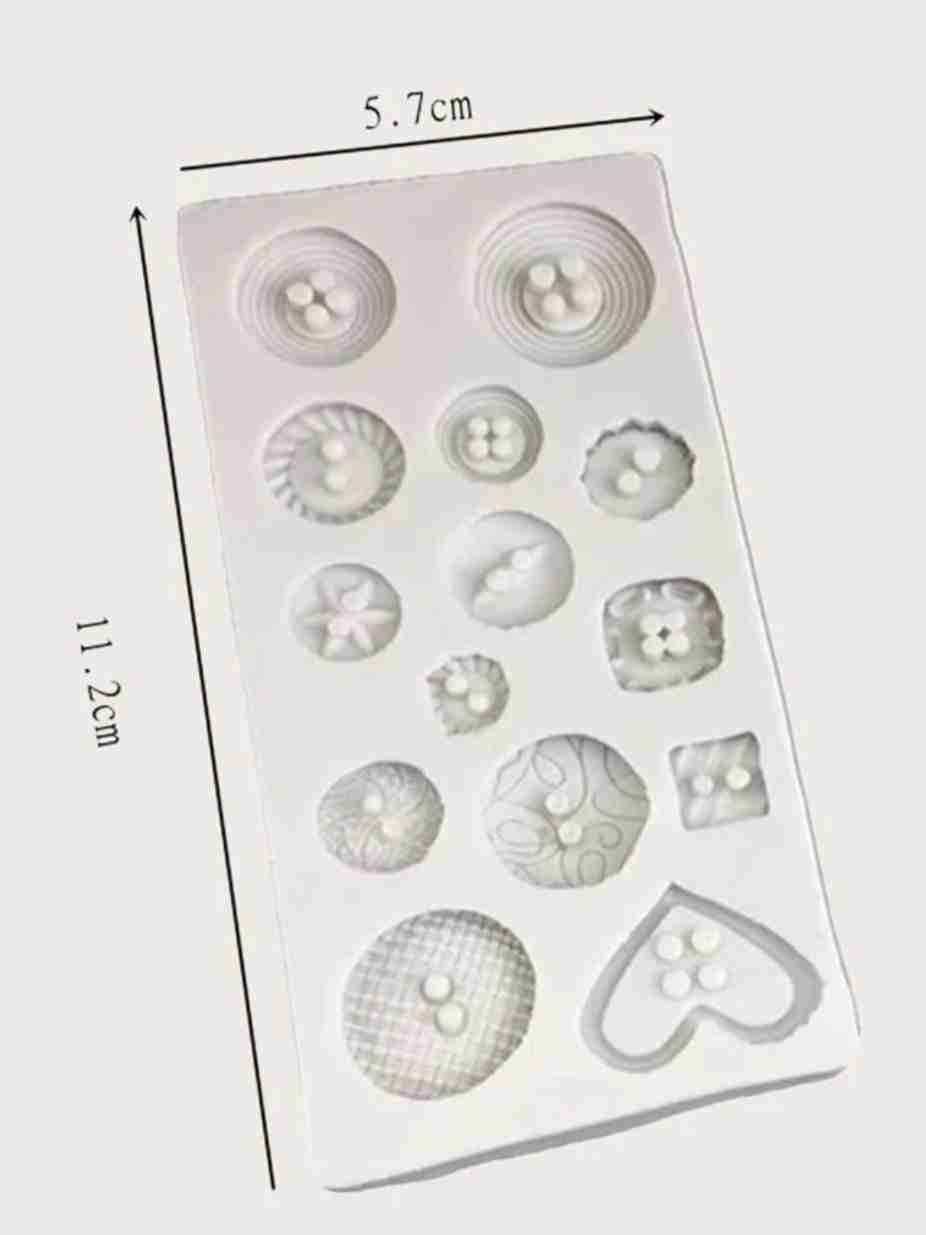 Molde silicón Botones