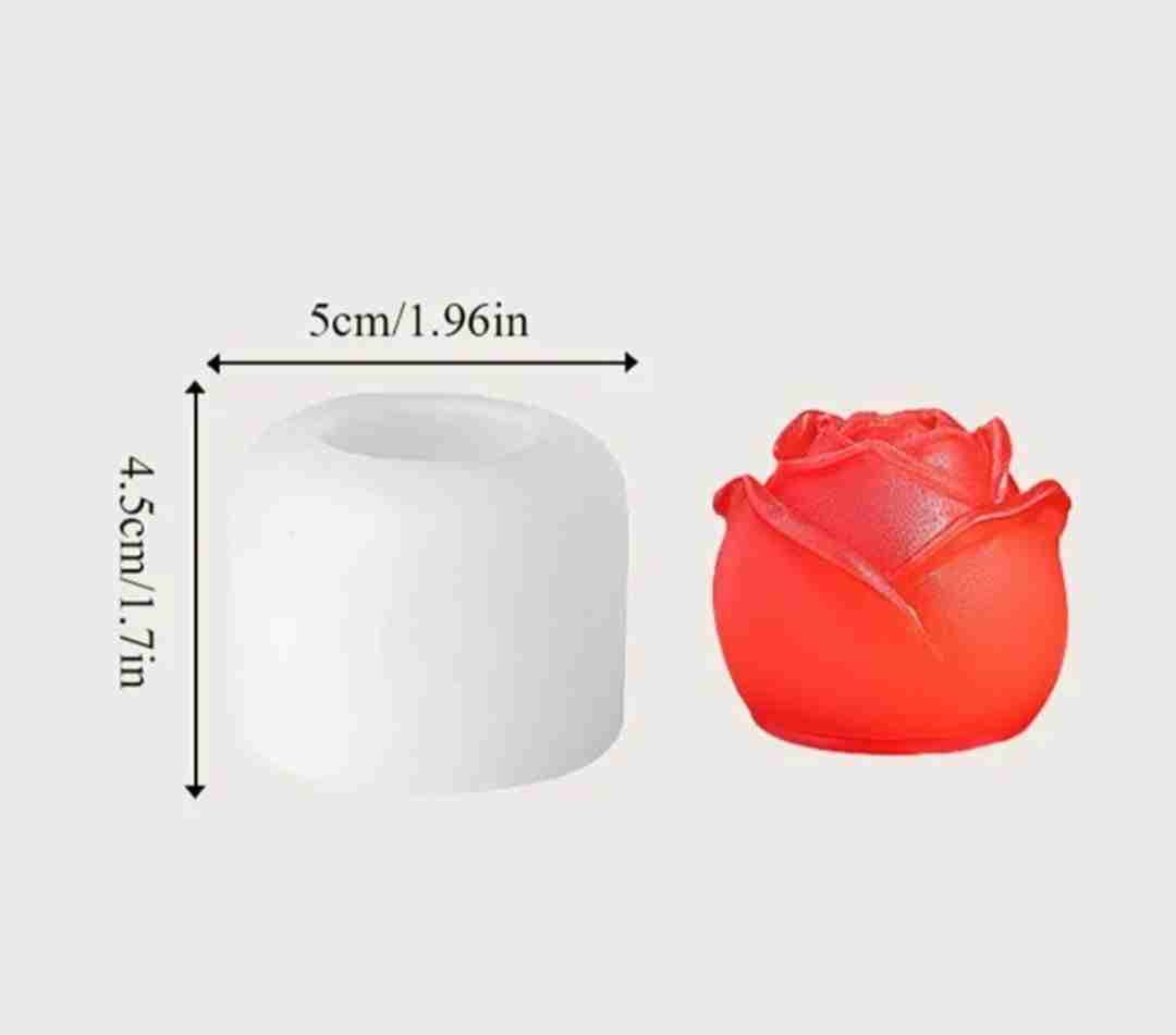 Molde silicón rosa botòn