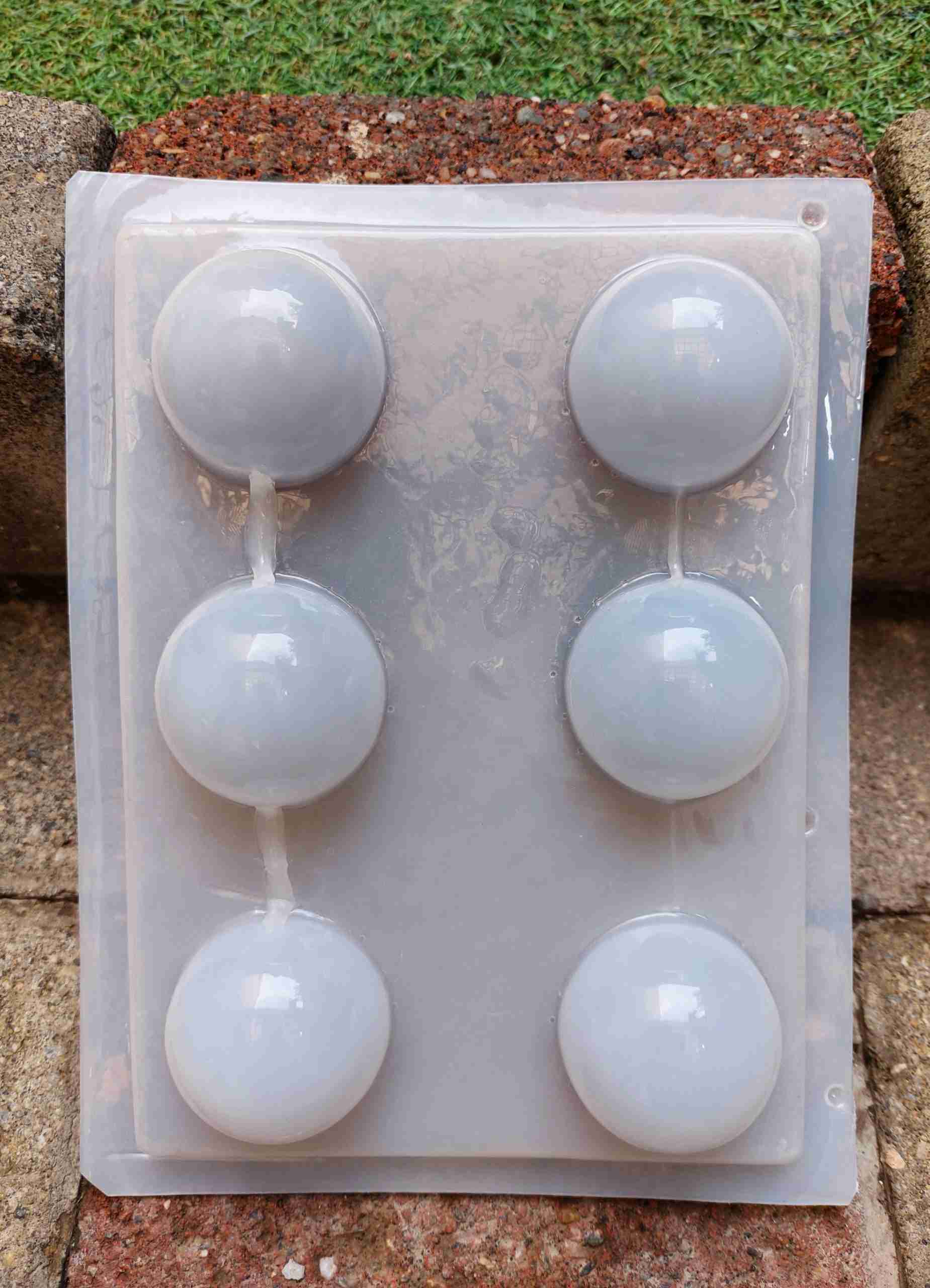 Molde 6 medias esferas