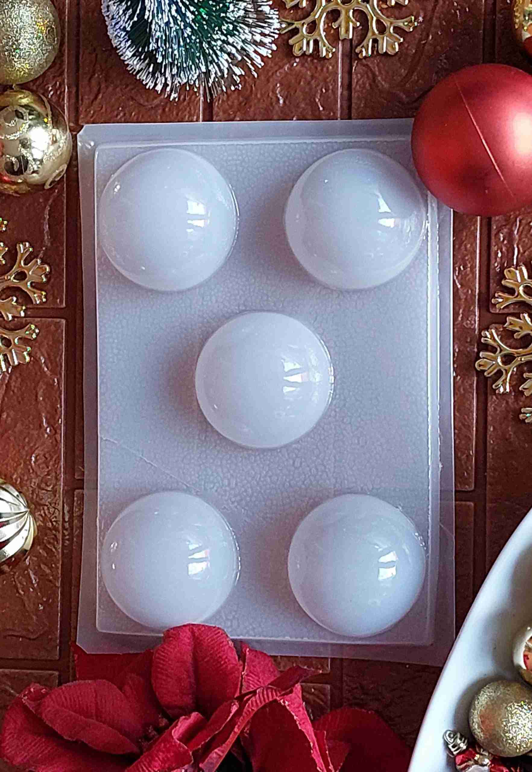 Molde medias esferas de 5