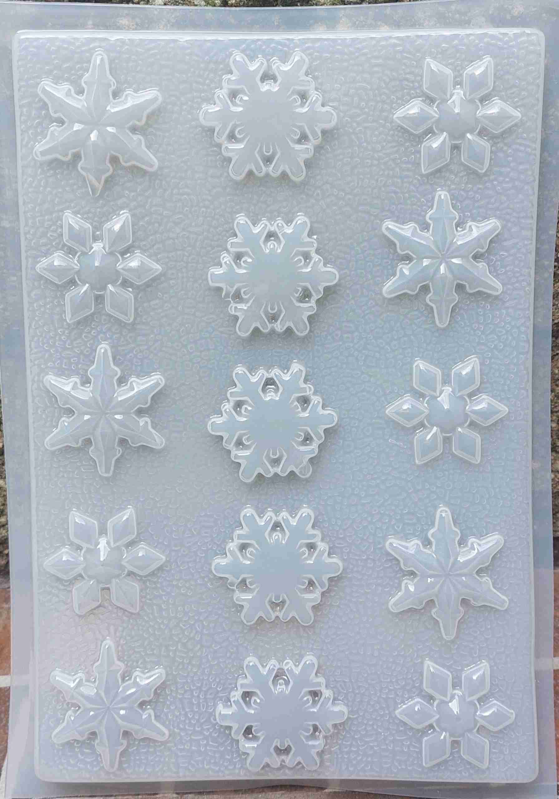 Molde copos de nieve pequeños