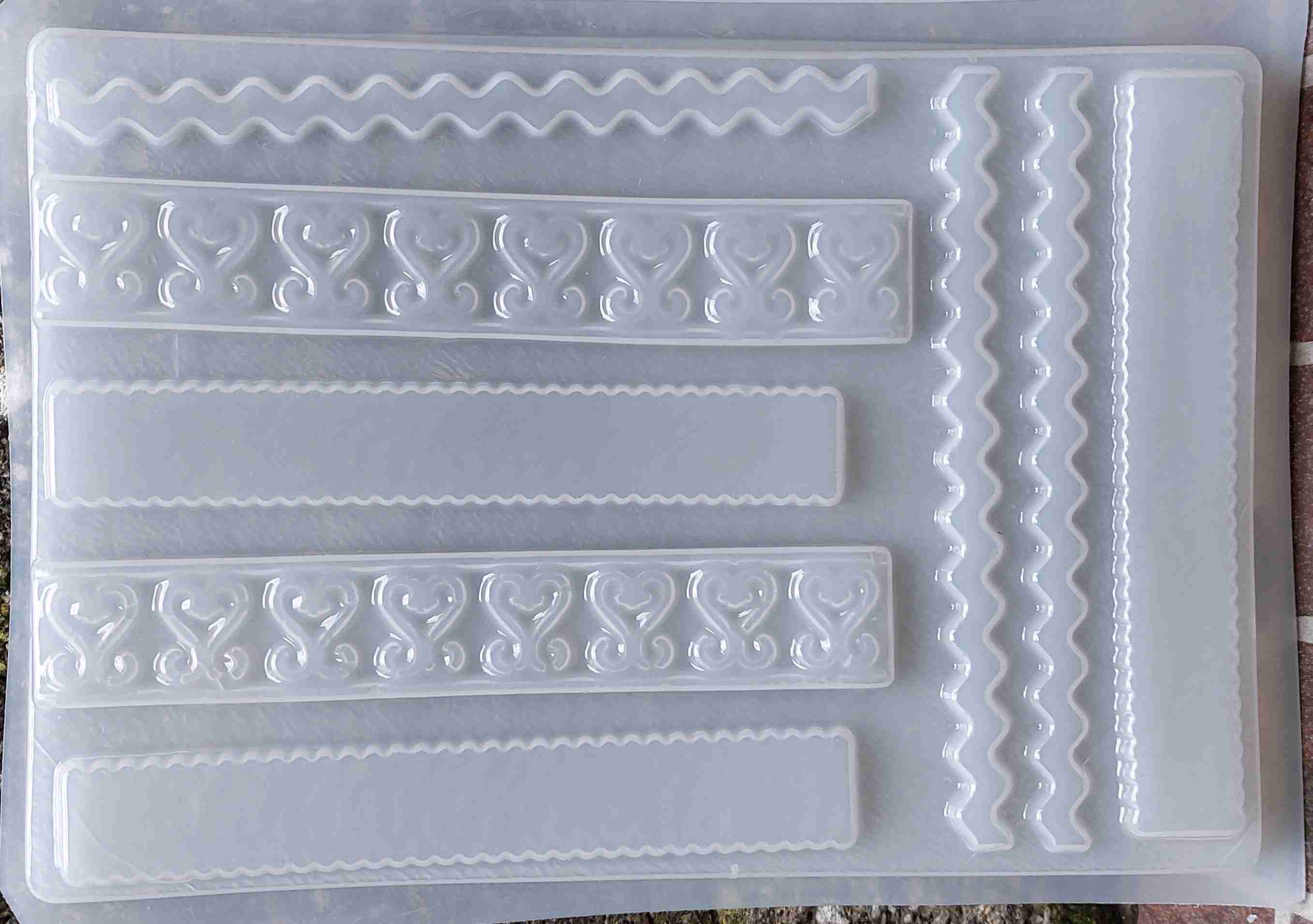 Molde encaje listones planos