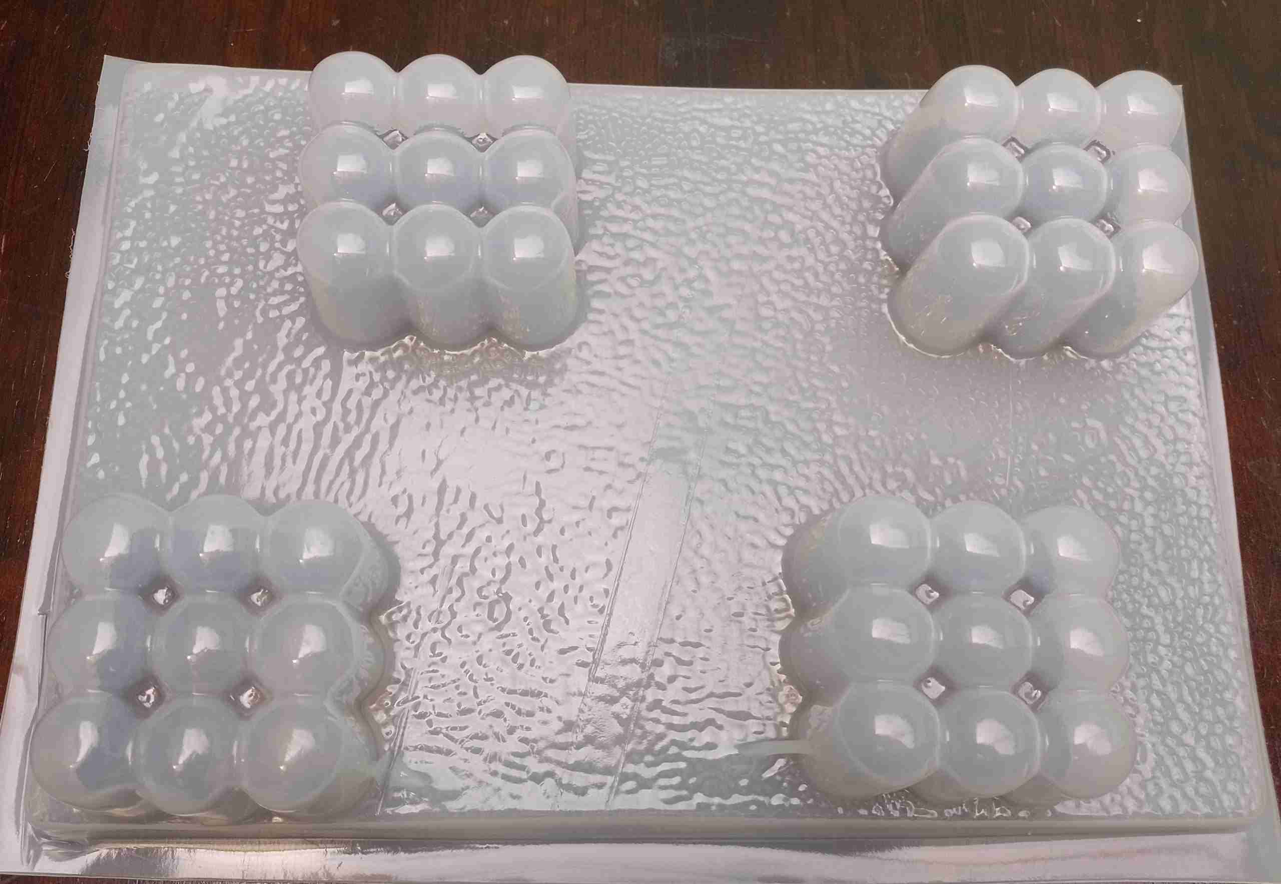 Molde Cubos cilindro de 4